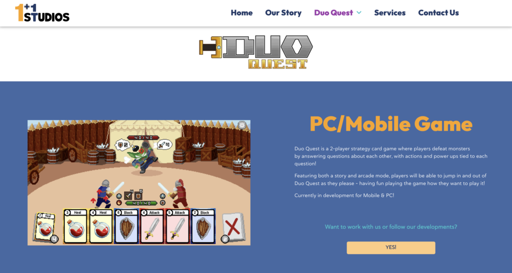 1+1 DQ Page
